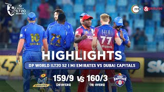 ILT20 S2  हिंदी  HIGHLIGHTS  David Warner और Nicholas Pooran  DC vs MIE  T20  20th Jan [upl. by Adnoloy]