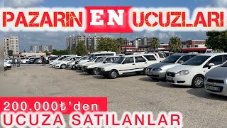 PAZARIN EN UCUZLARI ADANA OTO PAZARINDA 200000 TLden UCUZA SAHİBİNDEN SATILIK ARABALAR [upl. by Doloritas225]