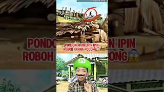 Pondok Main Upin Ipin Roboh Karna Pocong‼️😱 shorts upinipin animasi fyp [upl. by Rebak855]