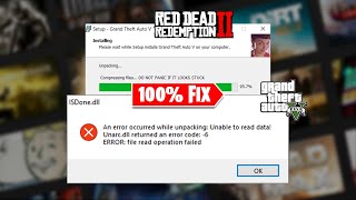 How To Fix ISDoneadll Error While Installing The GTA 5 RDR 2 OR Any Other Game  100 Work✅ [upl. by Laoj]