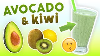 Avocado Kiwi Smoothie Breakfast Smoothie Recipe [upl. by Nirehtac]