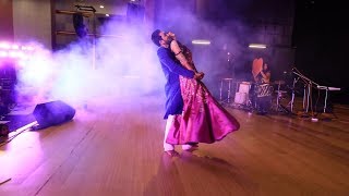 Bride amp Groom Sangeet Performance  Sangeet Night  Medley with Dialogues  Couple song Mihir Riti [upl. by Lednahs]