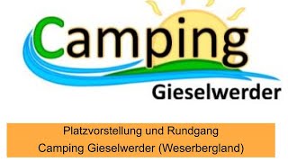 44 Platzvorstellung Camping Gieselwerder im Weserbergland [upl. by Aihsekan291]