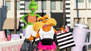 Preppy Lorax goes to Sephora and lululemon with preppy grinch What will go wrong 🌸💗🪩🪞 [upl. by Nairoc]