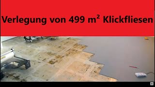 Verlegung von 499 m² Fortelock Invisible Grau [upl. by Laynad]