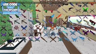 LAGGIEST GAME EVER MM2 AIM TRAINER [upl. by Anitnerolf377]