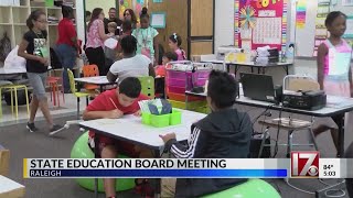 State Board Education meeting in NC [upl. by Atteugram]