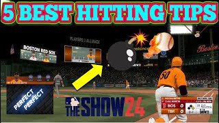 5 Best Hitting Tips for MLB The Show 24 [upl. by Aztinad]