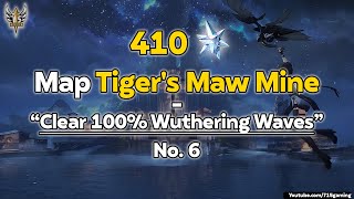 Map Tigers Maw Mine Clear 100 410 Astrite 610 map Wuthering Waves wutheringwaves kurogames [upl. by Eenolem]