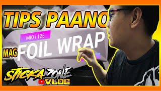 TIPS PAANO MAG FOIL WRAP STICKER MOTORCYCLE BY STICKAZONE [upl. by Tenaj]