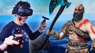 Kratos Goes Crazy in VR  Blade And Sorcery Mods [upl. by Leod494]