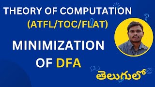 49 DFA Minimization in Telugu  DFA  TOC  FLAT  ATFL  Telugu [upl. by Nivre]