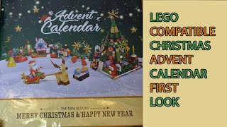 Lego Compatible Advent Calendar FIRST LOOK [upl. by Nadab544]