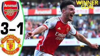 Arsenal vs Manchester United 31  All Goals and Highlights 03092023 🔥 RICE [upl. by Ennaira]