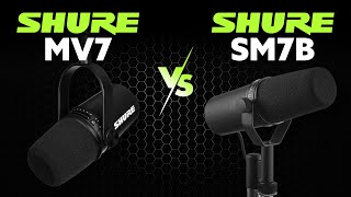 Microphone Battle Shure SM7B vs Shure MV7 [upl. by Convery]