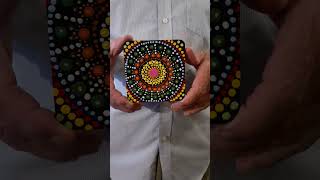 Mandala Wooden Art Coaster 4 love art foryou youtubeshorts [upl. by Davie328]