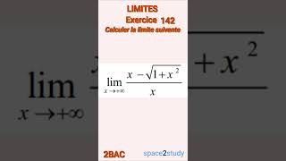 Exercice 142 Limites 2BAC Maths [upl. by Nileve]