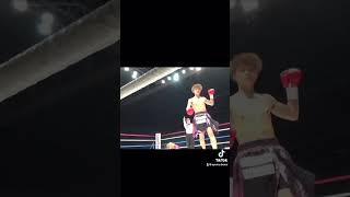 １ラウンドKO勝利リングサイド目線 ボクシング ボクサー boxing 格闘技 [upl. by Atinhoj561]