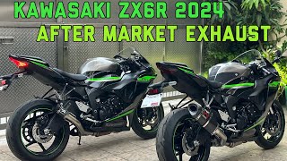 Kawasaki ZX6R 2024 with after market Exhaust  UPGRADE PART 1 [upl. by Richelle]