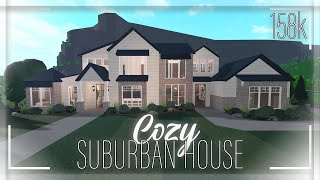 Bloxburg  Cozy Suburban House 158k  Speed Build [upl. by Suiremed]