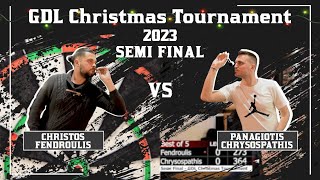 Christos Fendroulis vs Panagiotis Chrysospathis  GDL Christmas Tournament Semi Final 2023 [upl. by Padegs]