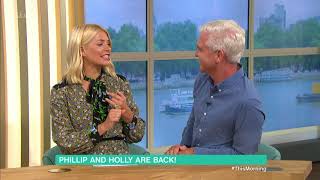 Holly and Phil discuss her presenting on Im A Celebrity  3rd Sept 2018 [upl. by Larimer]