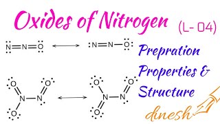 OXIDES OF NITROGEN  Structure of Nitrogens Oxide  Preparation  Properties and Structure [upl. by Adda]