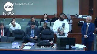 Las Vegas defendant leaps over bench and attacks judge [upl. by Fantasia]