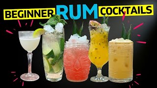 The 5 Rum Cocktails EVERY BEGINNER needs to know [upl. by Ledairam924]