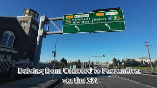 Sydney M4 Tour From Concord to Parramatta [upl. by Rumilly]