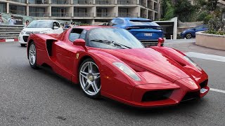 Supercars in Monaco 30  Enzo 918 Spyder Revuelto 599 GTO Cybertruck amp More [upl. by Leagiba]