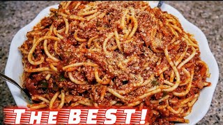 Classic Spaghetti and Meat Sauce  Meat Sauce Recipe  The simple way [upl. by Eetnom]