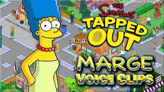 All Marge Simpson Voice Clips • The Simpsons Tapped Out • All Voice Lines 2012 Julie Kavner [upl. by Marti944]