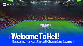 WELCOME TO HELL 🔥  INCREDIBLE atmosphere in Istanbul ahead of Galatasaray vs Man United UCL 😲😍 [upl. by Jacintha]