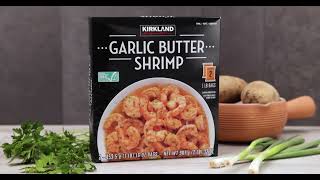 Quick amp Easy Kirkland Signature Garlic Butter Shrimp Potatoes [upl. by Noevart]