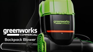 Greenworks Commercial Backpack Blower greenworks [upl. by Amelie635]