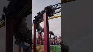 Rhombus Rocket Roller Coaster shorts skegness rollercoaster rides amusementpark trending [upl. by Atalante]