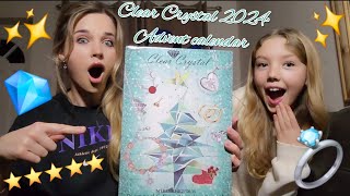 Clear Crystal Jewellery Advent Calendar 2024 Unboxing Trendimg Viral Christmas Gift Ideas Cute [upl. by Esorlatsyrc]