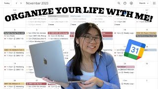 how i organize my entire life with google calendar 🗂️ productivity as a uni student [upl. by Largent417]