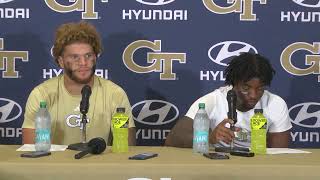 Postgame Press Conference Kyle Efford and Malik Rutherford August 31 2024 [upl. by Windzer]