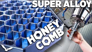 CNC Machining Honeycomb in a SUPER ALLOY [upl. by Ahmar]