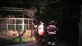 Brand på Helsingborgs djurpark [upl. by Ordnasil]