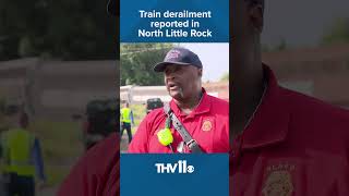 Train derailment reported in North Little Rock [upl. by Hiroshi315]