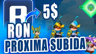 🚀Token RON subirá de PRECIO hasta los 5 🤑 ronin [upl. by Akehs322]