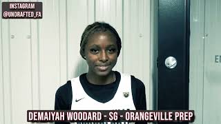 Demaiyah Woodard Orangeville Prep highlights and interview Feb 82024  From New Hampshire to Canada [upl. by Adnawot]