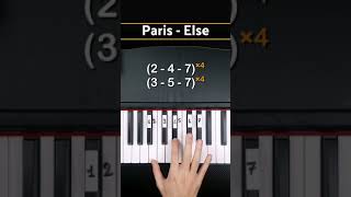 Paris  Else  PianoTutorial shorts [upl. by Nawyt]