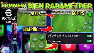 Comment Bien PARAMÉTRER eFootball 2024 mobile  Jouer à eFootball 2024 mobile sur AndroidIOS Tuto [upl. by Dianne]