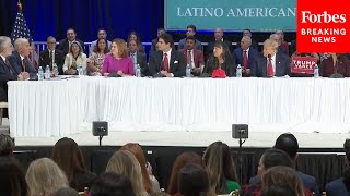 WATCH Latino Business Owner Asks Trump How Hell Improve Economy At Campaign Event In Miami FL [upl. by Earahc]