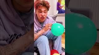 OMG Balloons Couch prank 123go [upl. by Suolekcin]