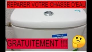 Réparer reservoir chasse deau  how to fix a leaky toilet [upl. by Ailed]